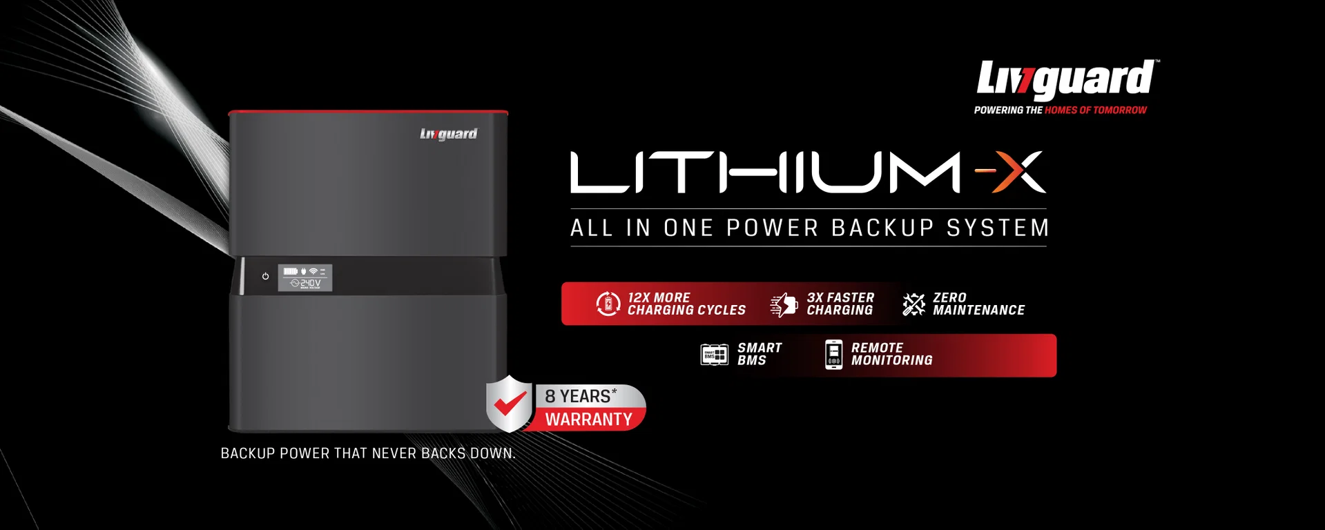 Livguard Lithium X all-in-one power backup system
