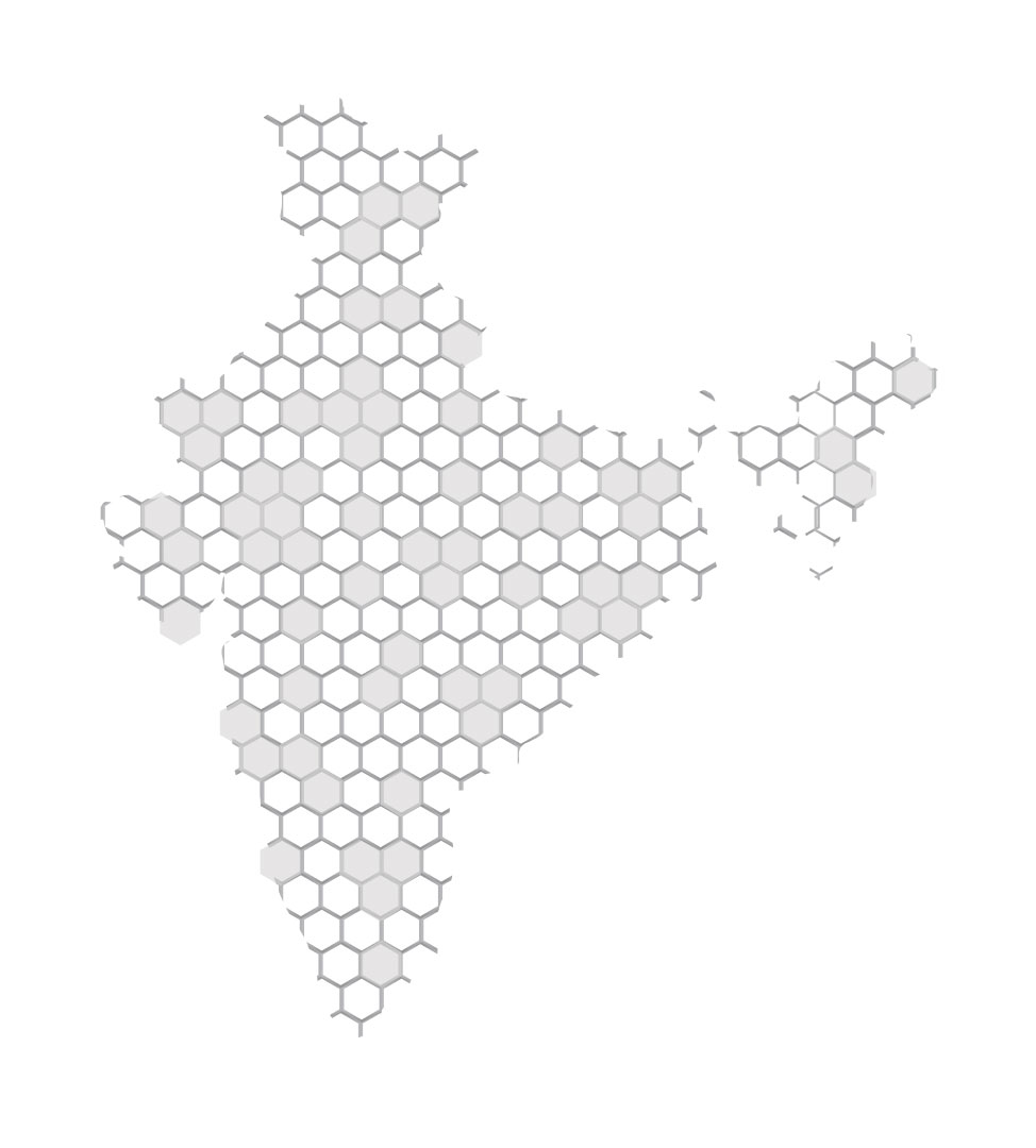 Map of India showing Livguard's dealer and service coverage