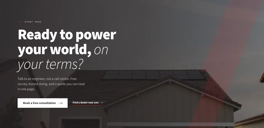 On the mockup — desktop and mobile composed at desktop width