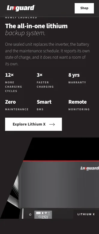 On the mockup — desktop and mobile composed at mobile width